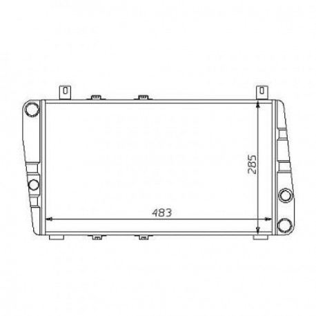 Radiateur eau FELICIA/FAVORIT89- 483x285