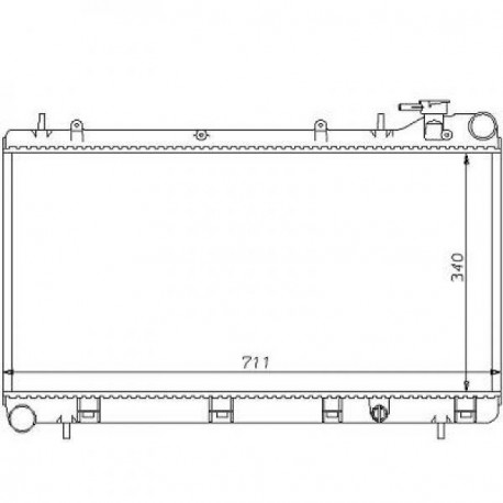 Radiateur refroidissement du moteur Subaru Impreza 93-01