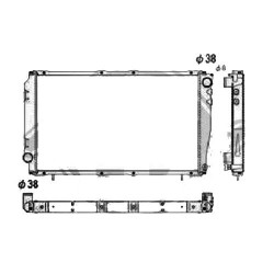 Radiateur refroidissement du moteur Subaru Impreza 93-01
