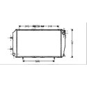 Radiateur refroidissement du moteur Subaru Impreza 93-01