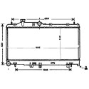 Radiateur refroidissement du moteur Subaru Impreza 93-01