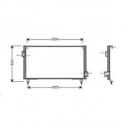 condenseur IMPREZA08/96-09/98