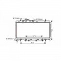 Radiateur eau SUBARU LEGACY00-03 350x697