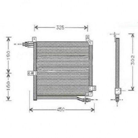 condenseur ALTO III95-00 325x320x16