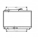 Radiateur refroidissement du moteur Suzuki Baleno 99-01  