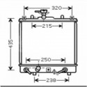 Radiateur refroidissement du moteur Suzuki Wagon R+ apres 2000
