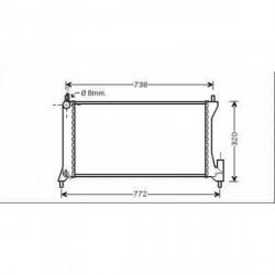 Radiateur refroidissement du moteur Suzuki Wagon R+ apres 2000 Start Start Suzuki Ignis apres 2003
