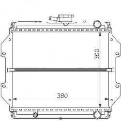 Radiateur eau SAMURAI SJ41082-92 300x383x34