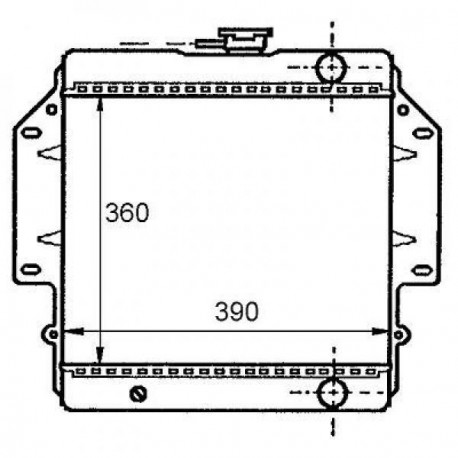 Radiateur eau SAMURAI SJ41384-88 358x390