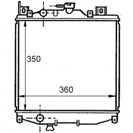 Radiateur refroidissement du moteur Suzuki Swift 310/413/416 89-96