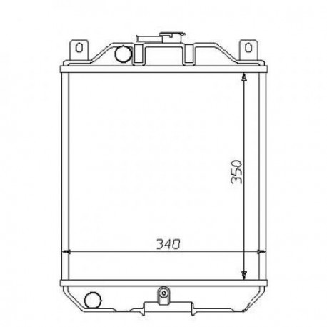 Radiateur eau SUZUKI SWIFT SF41689-95 350x330