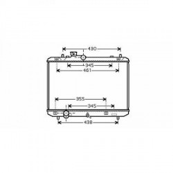 Radiateur refroidissement du moteur Suzuki Swift 05-10