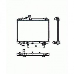 Radiateur refroidissement du moteur Suzuki Swift 05-10