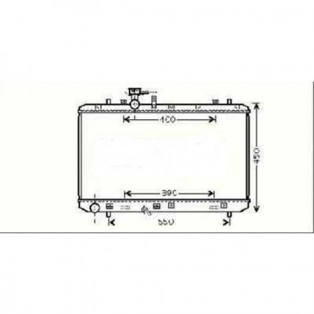 Radiateur refroidissement du moteur Suzuki SX4 apres 2006