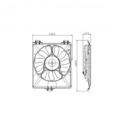 Ventilateur refroidissement du moteur droit (Côté passager) Suzuki SX4 apres 2006