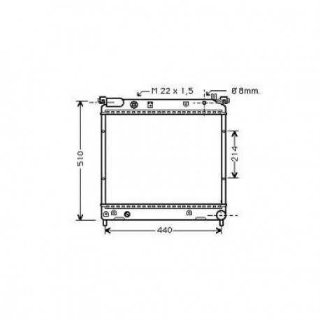 Radiateur refroidissement du moteur Suzuki Swift 310/413/416 89-96