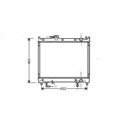 Radiateur refroidissement du moteur Suzuki Vitara 88-98