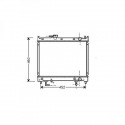 Radiateur refroidissement du moteur Suzuki Vitara 88-98