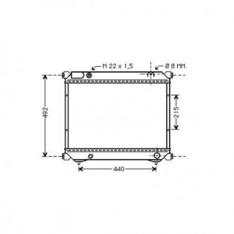 Radiateur refroidissement du moteur Suzuki Vitara 88-98