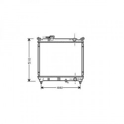 Radiateur refroidissement du moteur Suzuki Vitara 88-98