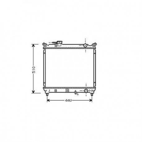 Radiateur refroidissement du moteur Suzuki Vitara 88-98