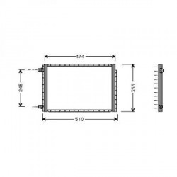 condenseur VITARA94-97 438x334x22