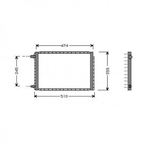 condenseur VITARA94-97 438x334x22