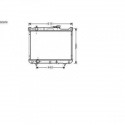 Radiateur refroidissement du moteur Suzuki Grand Vitara 98-05