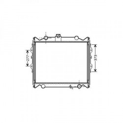 Radiateur eau TOYOTA LANDCRUISER96- 575x643