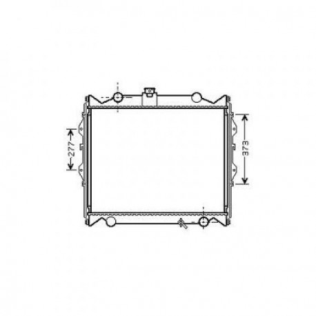 Radiateur eau TOYOTA LANDCRUISER96- 575x643