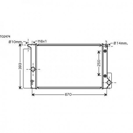 Radiateur refroidissement du moteur Toyota Auris apres 2010