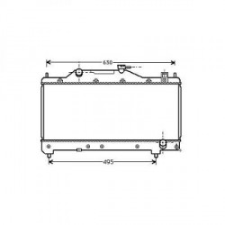Radiateur refroidissement du moteur Toyota Avensis 98-03