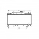 Radiateur refroidissement du moteur Toyota Avensis 98-03
