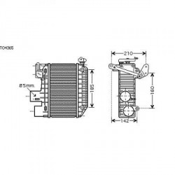 Radiateur d'air AVENSIS T2200-03 125x260