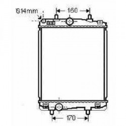 Radiateur refroidissement du moteur Toyota Aygo 05-09 Toyota Aygo 05-09 Toyota Aygo 05-09