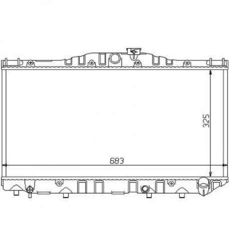Radiateur refroidissement du moteur Toyota Corolla 87-92 Berline Break Compact