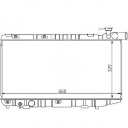 Radiateur eau TOYOTA COROLLA87-92 325x668