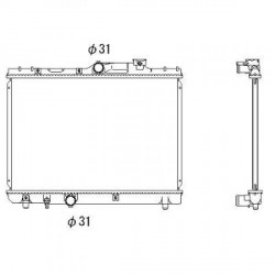 Radiateur refroidissement du moteur Toyota Corolla Typ:E11 99-02