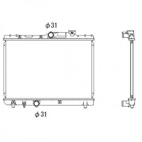 Radiateur refroidissement du moteur Toyota Corolla Typ:E11 99-02