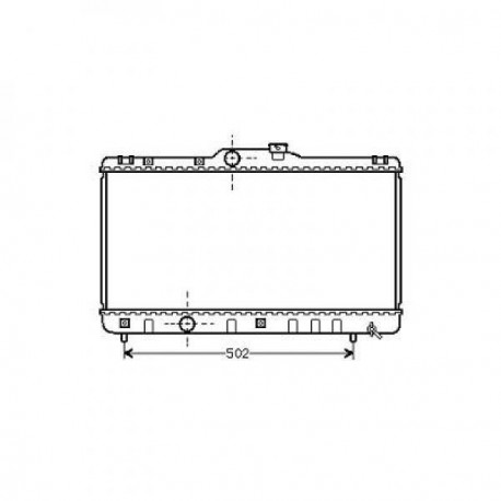 Radiateur refroidissement du moteur Toyota Corolla Typ:E11 97-99 