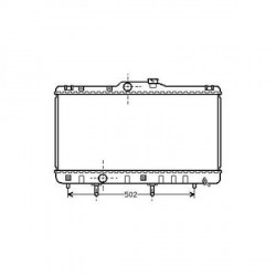 Radiateur refroidissement du moteur Toyota Corolla Typ:E11 99-02