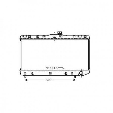 Radiateur refroidissement du moteur Toyota Corolla Typ:E11 97-99 