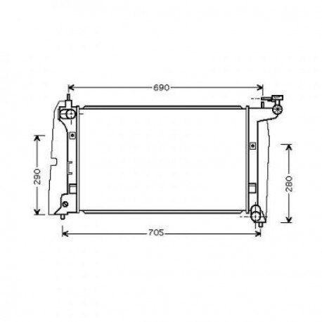 Radiateur refroidissement du moteur Toyota Corolla Verso 01-04
