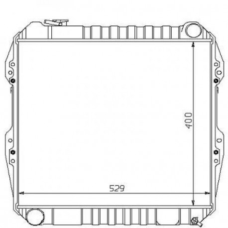 Radiateur refroidissement du moteur VolksWagen Taro 4WD 89-97
