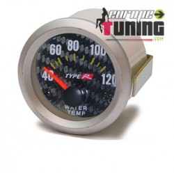 MANOMETRE CARBONE 52mm Temperature Eau (01098)
