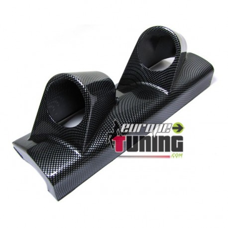 Support manometre 2 X 52mm long CARBONE (01109)