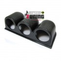 Support manometre 3 X 52mm CARBONE (01111)