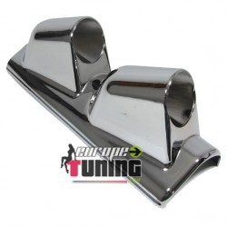 Support manometre 2 X 52mm long CHROM (02766)