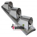 Support manometre 3 X 52mm long CHROM (02768)