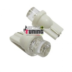 2 VEILLEUSES W5W LED T10 BLANCHES (03708)